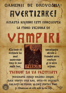 Vampire Handbill