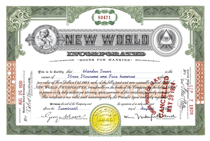 NWI Stock Certificate