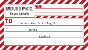 Randolph Shipping label