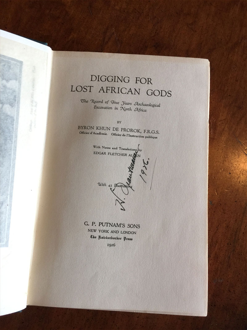 Digging for Lost African Gods title page