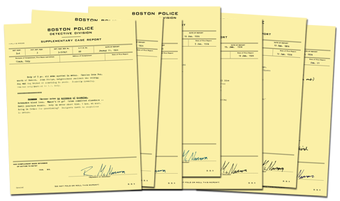 Boston Police Paperwork
