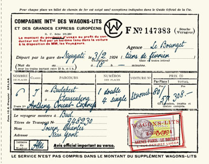 Orient Express Ticket