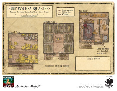 Huston's Headquarters map