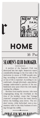 Seamen's Club Damaged