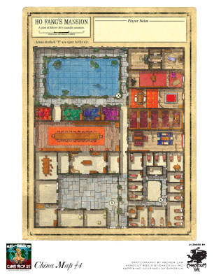 Ho Fang's Mansion map