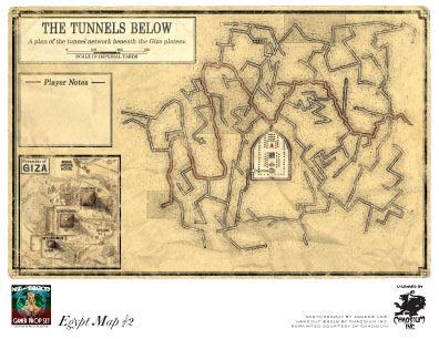 Pyramid Tunnels map