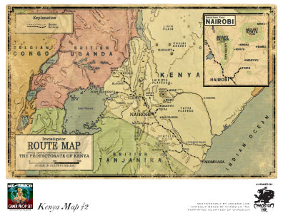 Kenya Route map