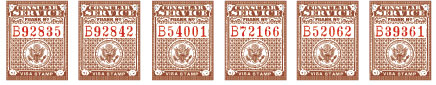 US Passport stamps