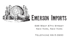 Emerson Imports card