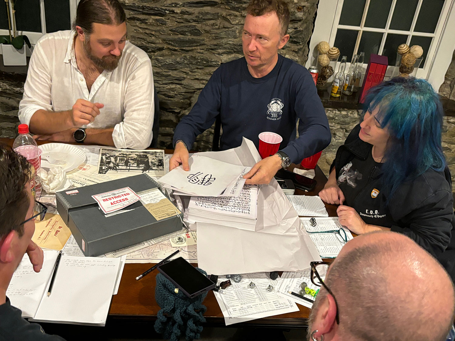 Sean Branney runs his original Call of Cthulhu game