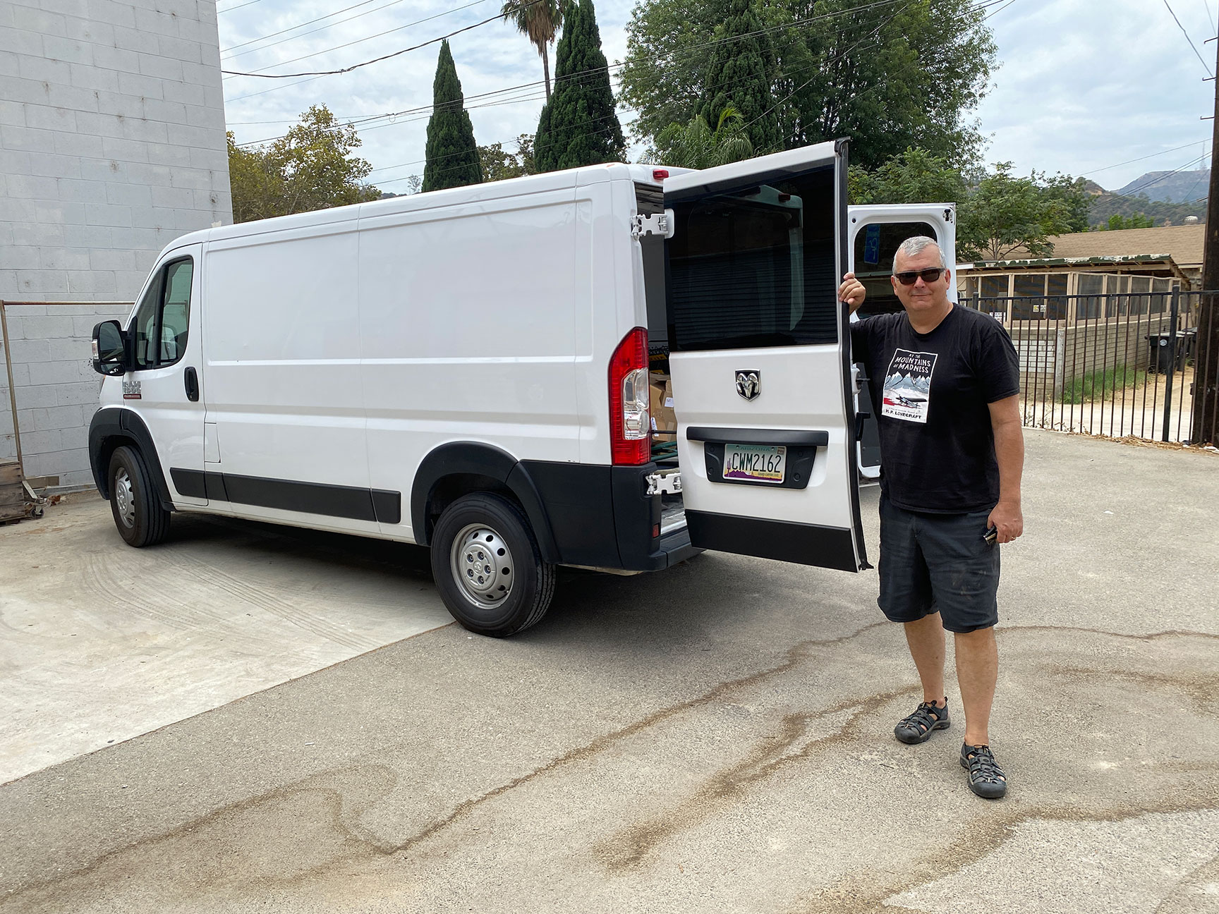 Sean and the van