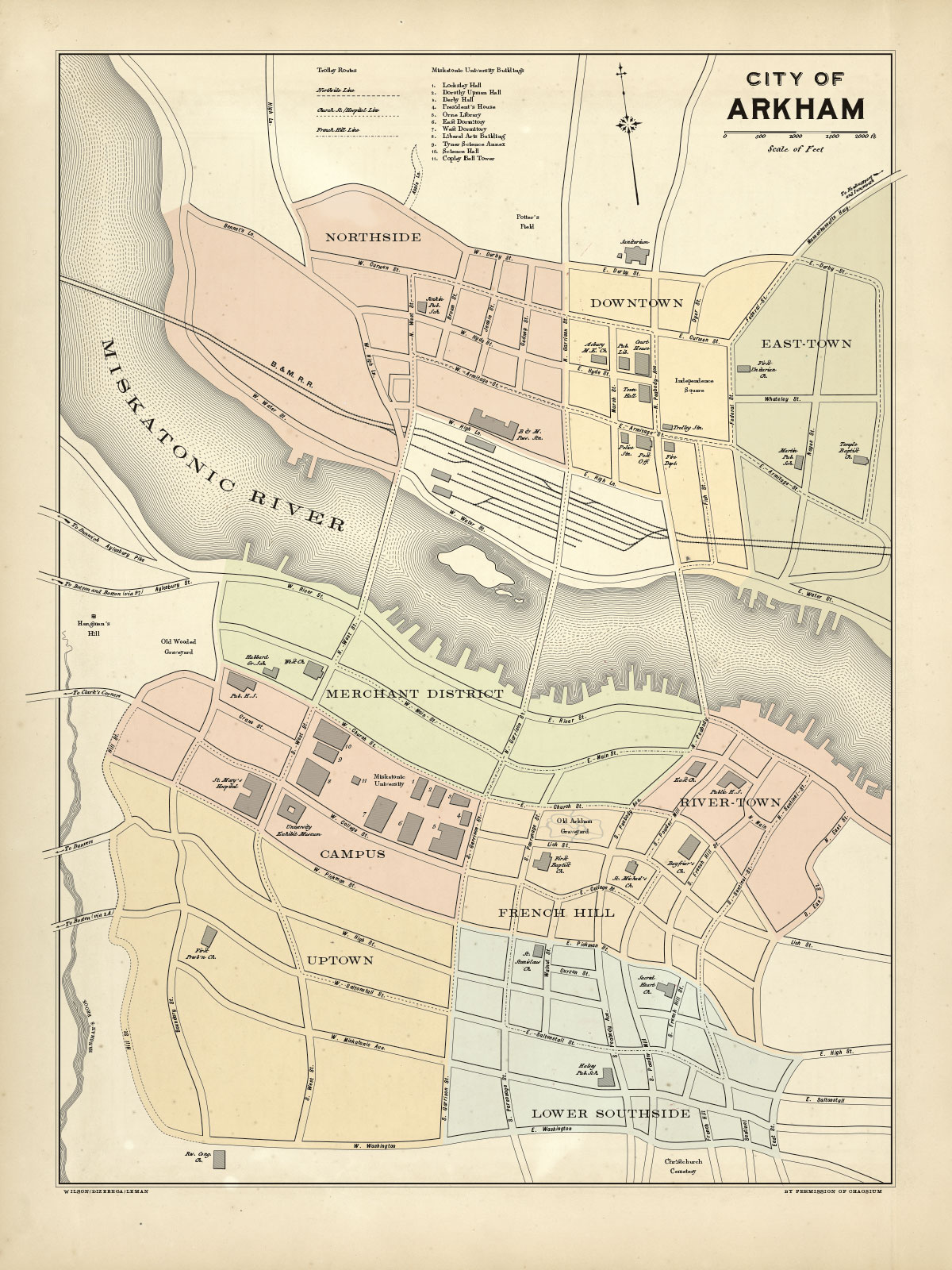 Arkham Map